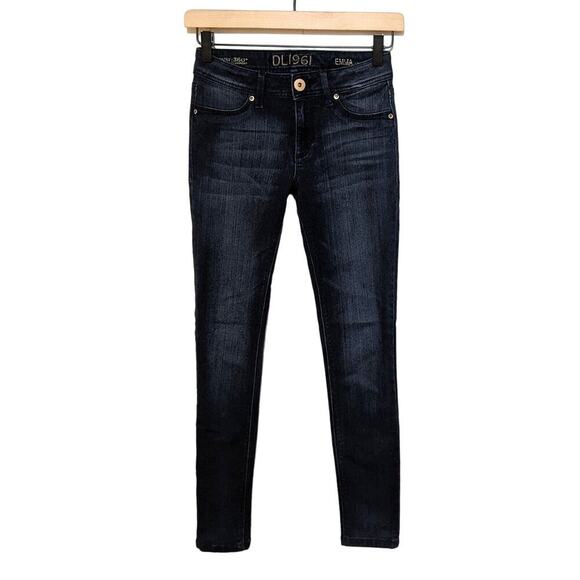 DL1961 Jeans Womens 24 Blue Emma Legging 4-Way 360 Stretch Dark Wash Denim - Picture 1 of 12